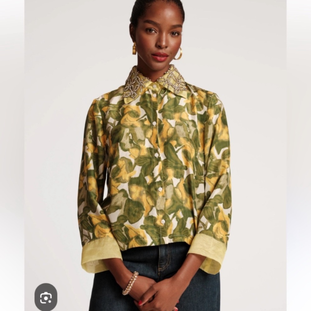 Frances Valentine Gloria Top in Pear Blossom - Size L